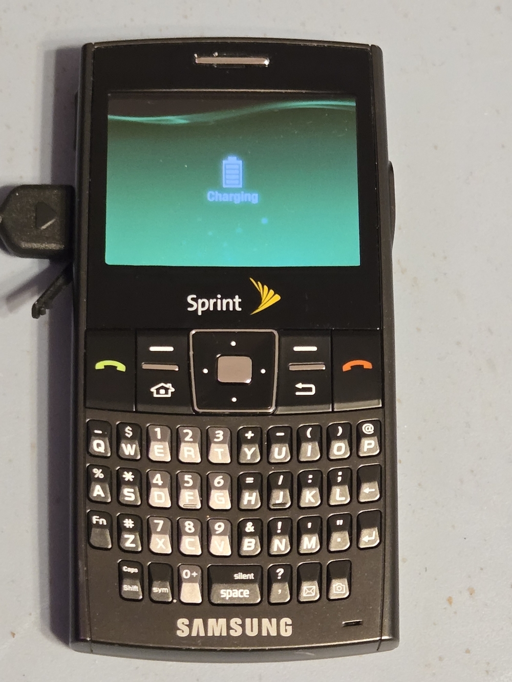Samsung Sprint Black QWERTY Candybar Phone